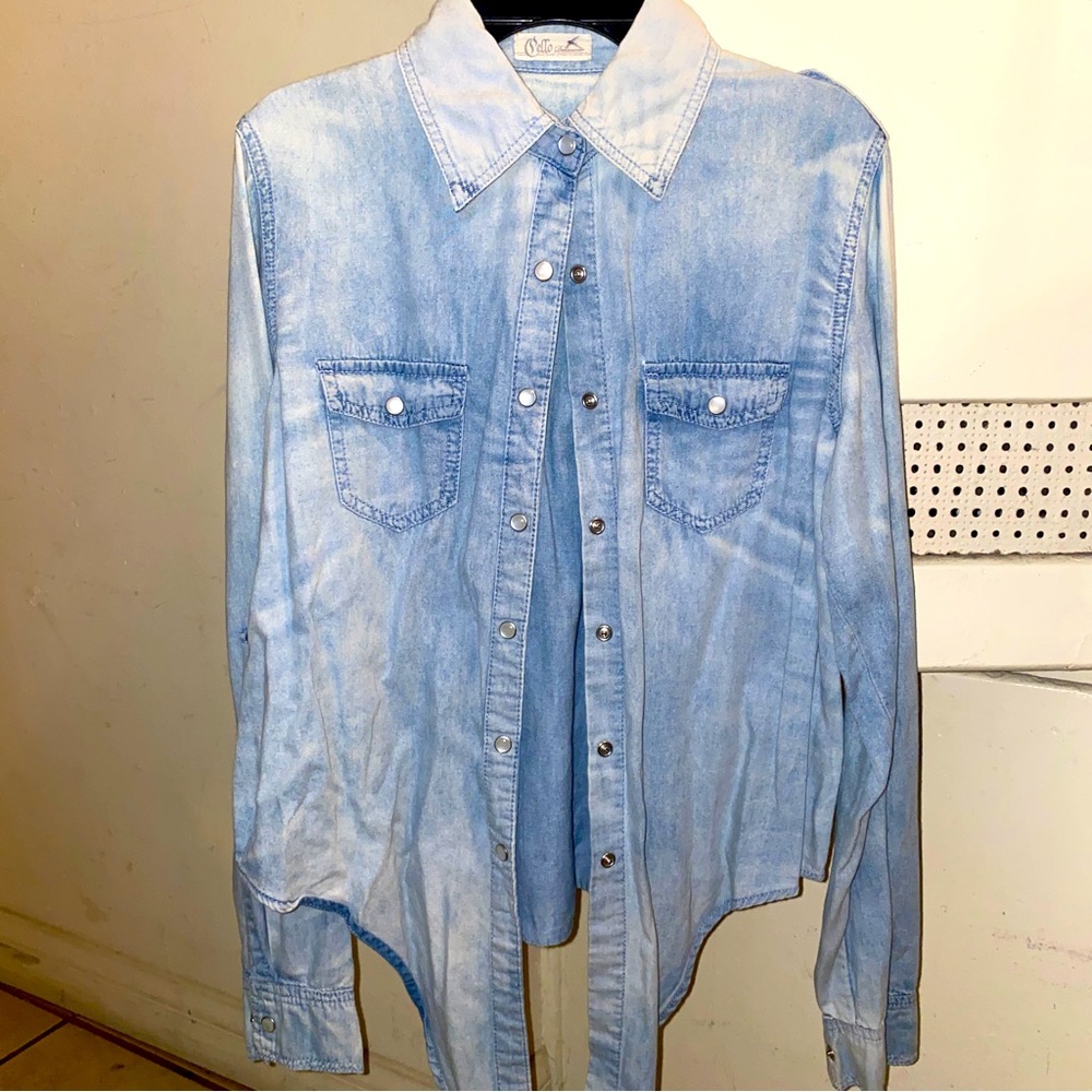 Jean long sleeves top